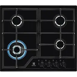 Варильна поверхня Electrolux Electrolux газова, 60см, чугун, чорний