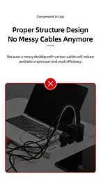 Зарядний пристрій Usams US-CC160 P1 65W Super Si Fast Charging USB Extension Socket white - мініатюра 4