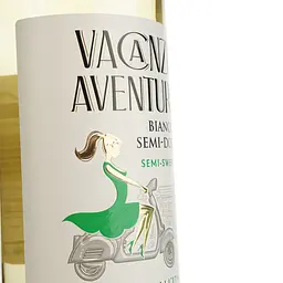 Вино Vacanze Aventura Bianco Semi Sweet біле напівсолодке 0.75 л - мініатюра 3
