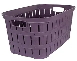 Кошик для білизни Violet House 1040 Бамбу Prune, 40 л, фіолетовий (1040 Бамбу PRUNE 40 л) - мініатюра 2