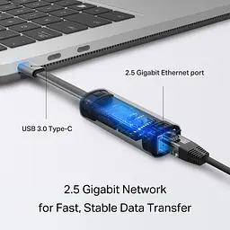 Мережевий адаптер TP-Link UE302C 1x2,5GE, USB Type-C - мініатюра 6