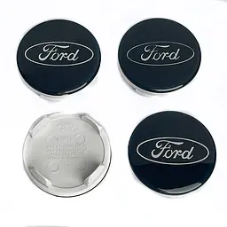 Ковпачки на титани Ford 54 x 51 мм пластик гладкі Темно Сині 4 шт
