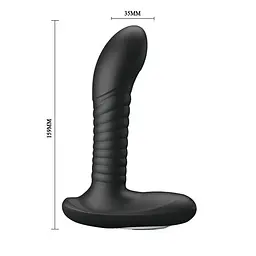 Стимулятор простати Pretty Love Prostate Massager, 15.9 см (чорний) - мініатюра 2