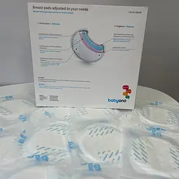 Вкладиші лактаційні прокладки для грудей 140 шт Comfort гелеві тонкі Slim одноразові накладки на груди, що вбирають молоко, для годуючих мам від протікання молока в бюстгальтер або топ для годування бавовняні дихаючі Baby Ono - мініатюра 2