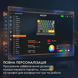 Клавіатура Ajazz AK029 Ice Island Magnetic Switch (AK029-I-WB) - мініатюра 9
