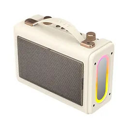 Портативна ретро колонка караоке HAVIT SK823BT 16W RGB Beige HAVIT (28308-000) - мініатюра 5