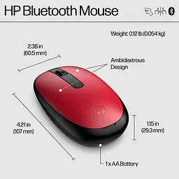 Комп'ютерна миша HP 240 BT червоний teh0014030 - мініатюра 9