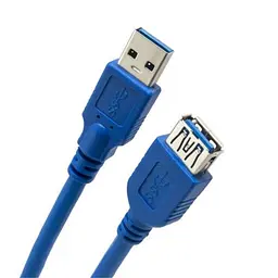 Кабель USB 3.0 AM - USB AF, 1.5 м, синій, Extradigital (KBU1632)