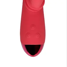 Вібратор-кролик Loveline Brighto Red, 22.5 см (червоний) - мініатюра 3