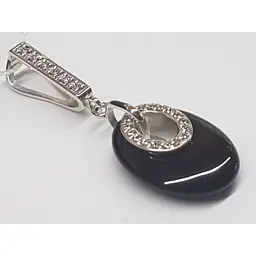 Золота підвіска Tango з агатом та фіанітами. 199110В - мініатюра 3