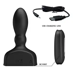 Анальна пробка Mr. Play Inflatable Anal Plug 11.8 см чорний - мініатюра 3