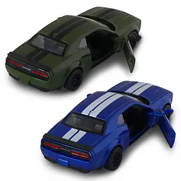Автомодель TechnoDrive Dodge Challenger SRT Jailbreak 2022 синій зелений (250949) - мініатюра 10