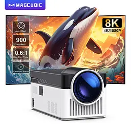 Мультимедійний смарт-проектор з автофокусом Magcubic HY450 Android 14, chip H726, 8K24fps, 2GB/16GB домашній кінотеатр Black White (19397) - мініатюра 2