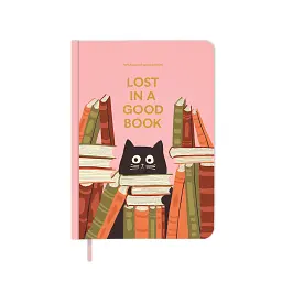 Щоденник читацький «Lost in a good book» рожевий