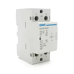Контактор CHINT NCH8-40/20 AC24V,40А, 7.5kW, 2NO, на DIN-рейку, 85*65,5*36мм
