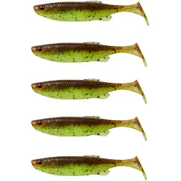 Силікон Savage Gear Fat Minnow T-Tail 105 мм 11.0g Chartreuse Pumpkin (5 шт/уп)