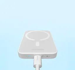 Зовнішній акумулятор Baseus Magnetic Bracket Mini 6000mAh 20W White [PPCX020002] [101228] - мініатюра 5