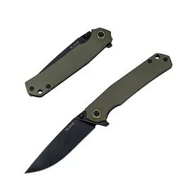 Ніж складаний туристичний Ruike P801-G, (8.6 см) 14C28N/G10 оливковий - мініатюра 2