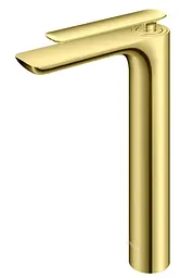 Змішувач для умивальника Kohlman Experience gold високий QB170EGD, Золотий