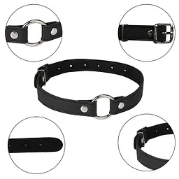 Нашийник Erospace Wild Play Choker With Ring C17 чорний - мініатюра 5
