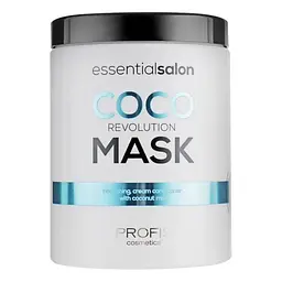 Поживна термозахисна маска для волосся Profis Coco Revolution 1000мл професійна косметика