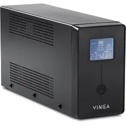 Пристрій безперебійного живлення Vinga LCD 1200VA metal case with USB (VPC-1200MU) - мініатюра 2