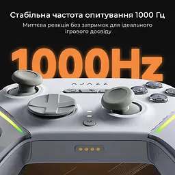 Бездротовий геймпад Ajazz GP100S RGB із зарядною станцією білий (GP100S-W) - мініатюра 6