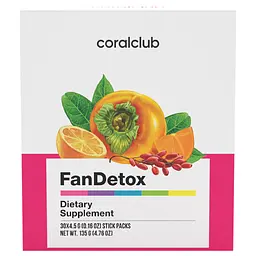 ФанДетокс, порошок, 30 стік-пакетів по 4,5 г Корал Клаб | FanDetox Coral Club