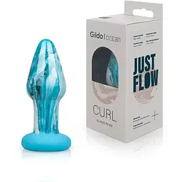 Скляна анальна пробка Gildo Ocean Curl - мініатюра 8
