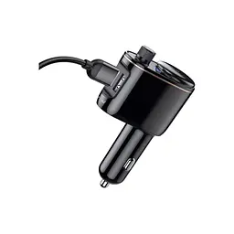 FM модулятор Baseus FM Launcher Locomotive 3.4 A 2 USB (CCHC000001) - мініатюра 4