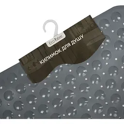 Килимок для душу трикутний Eco Fabric Сфери 72х51 см сірий (7251-001) - мініатюра 5