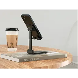 Підставка для телефону чорна настільна mobile holder Borofone BH42 Lite Star - мініатюра 4
