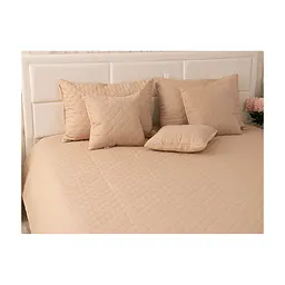 Покривало Руно двостороннє декоративне Velour Beige ромб 180х220 см (340.55_Beige ромб) - мініатюра 9