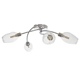 Люстра стельова Brille галогенна в спальню G9 60W CH (LK-659C/4)