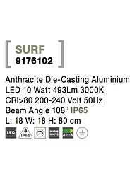 Вуличний світильник Surf NOVA LUCE 9176102 - мініатюра 7