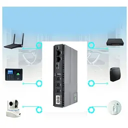 ДБЖ UPS для роутера DC1018P 12V/ 9V/ 5V 10400 mAh 18W для пристроїв постійного струму DC чорний - мініатюра 7