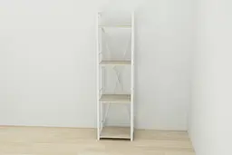Етажерка 4/34 Ferrum-decor Серії Коннект 120x34x28 білий ДСП Дуб Сонома 16мм (FRD-104280) - мініатюра 7