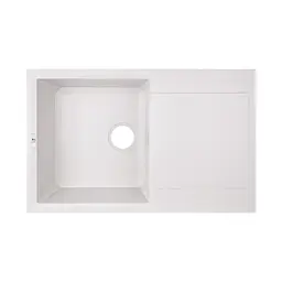 Кухонна мийка Lidz 790x495/230 WHI-01 (LIDZWHI01790495230), Білий