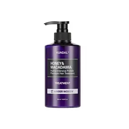 Кондиціонер для волосся "Бурштинова деревина" 500 мл Kundal Honey & Macadamia Protein Hair Treatment Amber Woody