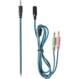 Ігрові навушники REAL-EL GDX-7500 Black/Blue (EL124100015) [112554] - мініатюра 6