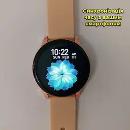 Смарт годинник T2 Pro Active 2 Bluetooth, встановлення свого фону, прийняття/здійснення дзвінків Золотий - мініатюра 2