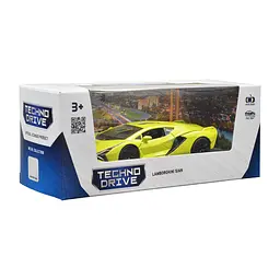 Автомодель TechnoDrive Lamborghini Sian, 1:32, жовта (250346U) - мініатюра 10