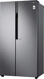 Холодильник SBS LG GC-B247JLDV 179х72х91см 2 двері холодильне відділення-394 л морозильне відділення-219 л A+ NF зона свіжості дисплей зовнішній платиново-сріблястий (GC-B247JLDV) - мініатюра 3