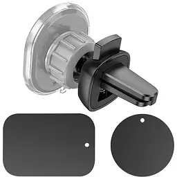 Тримач HOCO H1 Crystal magnetic (air outlet) фіолетовий - мініатюра 4