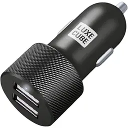 Автомобільний зарядний пристрій Luxe Cube 2USB 17W Black (8886668698498)