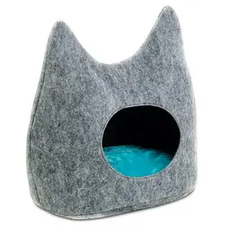 Будиночок-лежак Pet Fashion «Dream» для котів, 44х28х45 см, сірий