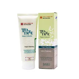 Пінка для вмивання обличчя Dabo Foam Cleansing Natural Collection Tea Tree з екстрактом чайного дерева