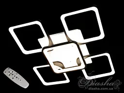 Лед люстра з діммером Diasha 8060/4+1WH dimmer