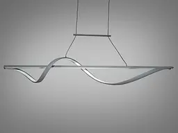 Люстра стельова LED Diasha 2362-120GR, 50W, сірий, сучасний стиль для ресторанів, висота 50-90 см, довжина 120 см - мініатюра 2