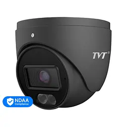 IP-відеокамера 4Mp TVT TD-9544S4L-C(D/PE/AW1) Black f=2.8mm, ІЧ+LED-підсвічування, з мікрофоном (77-00381)